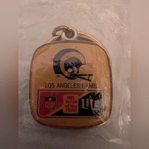 Vintage Rams, Miller lite Keychain. Sealed! 80's